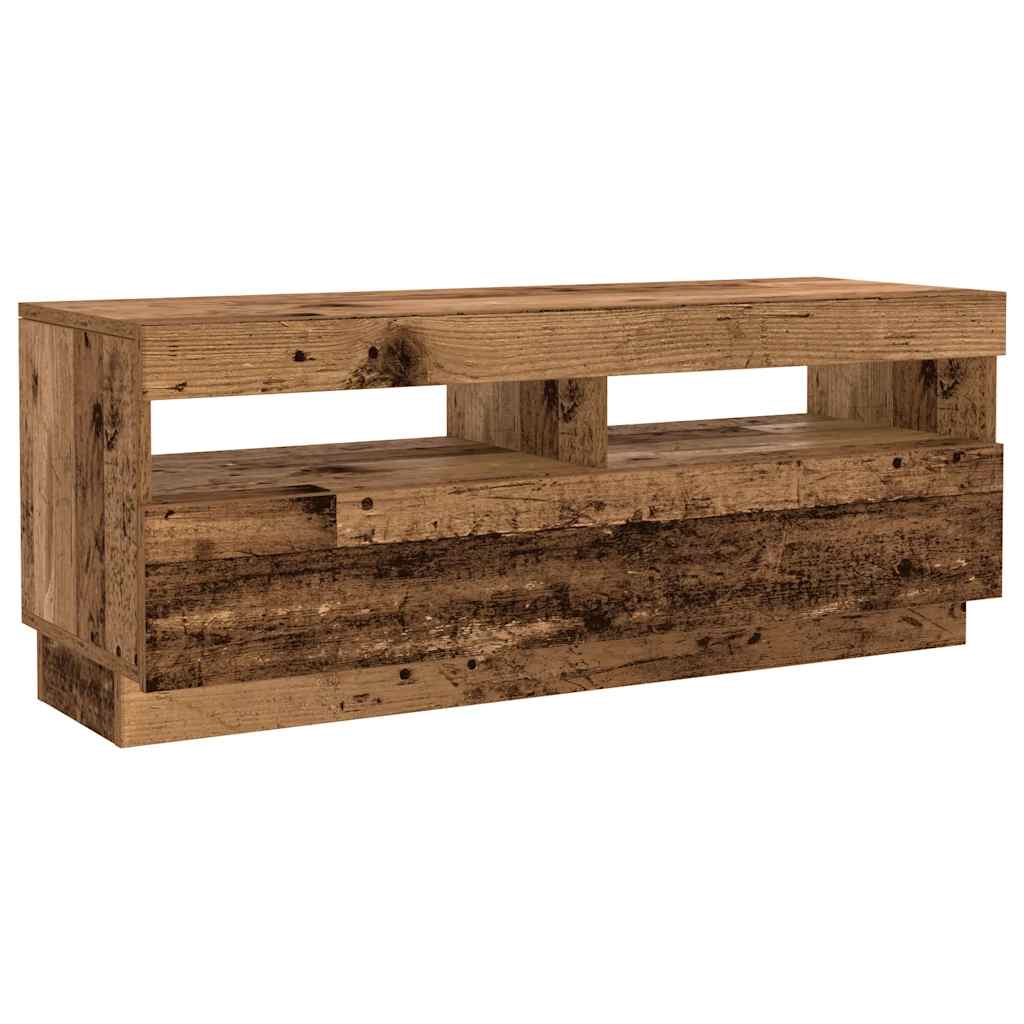TV ormarić LED boja drva 300x35x40 cm konstruirano drvo
