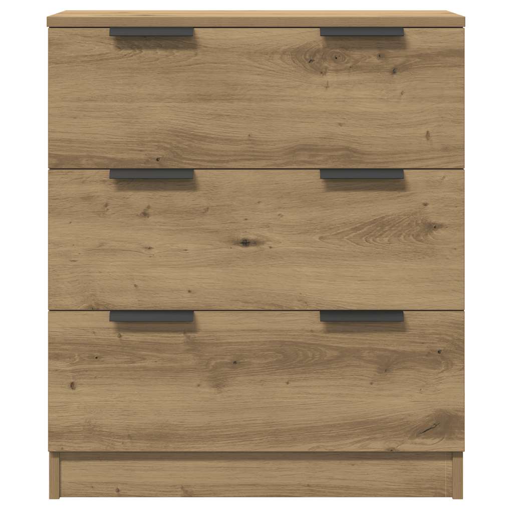 Komoda 3 kom Artisan hrast 60x30x70 cm konstruirano drvo