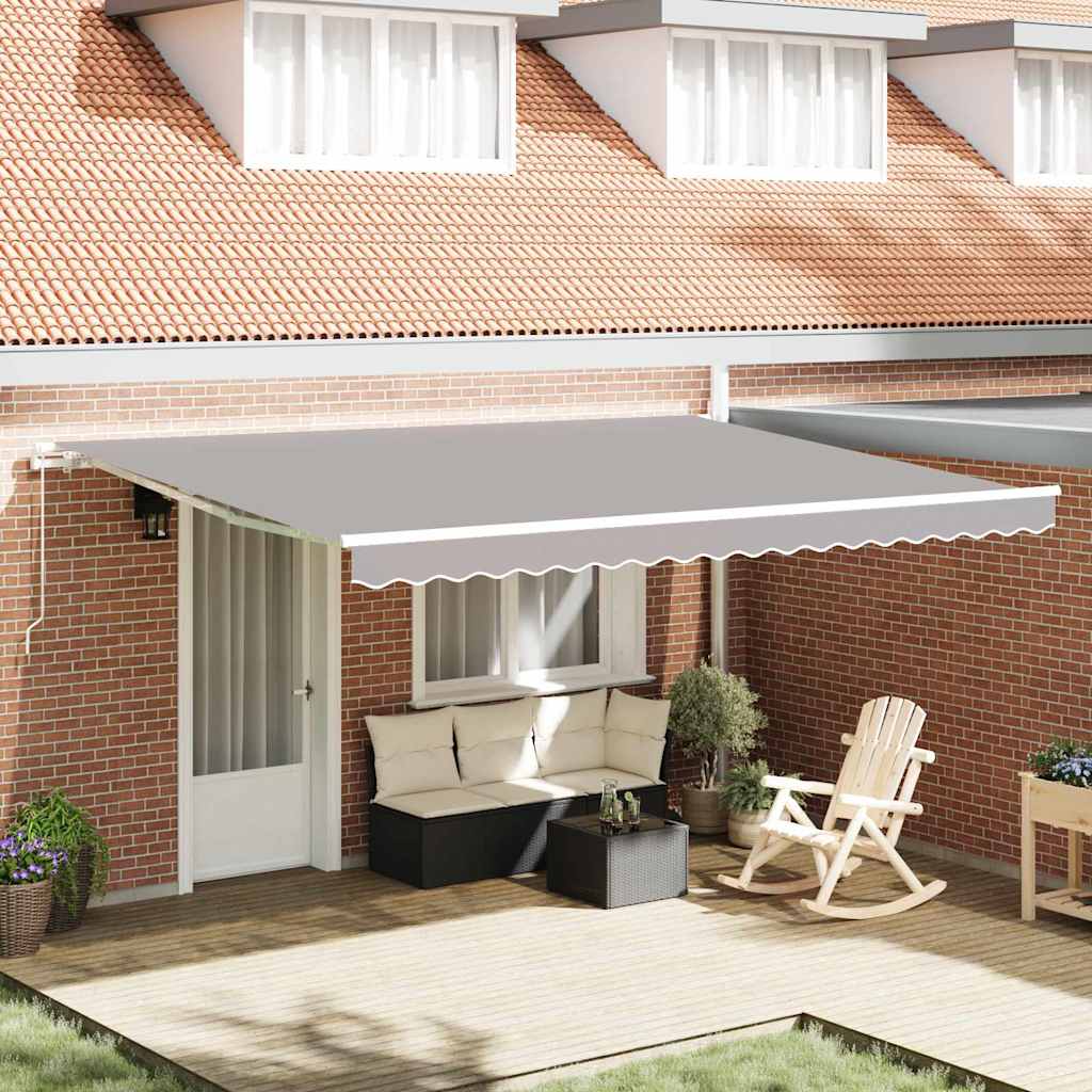 Zamjensko platno za tendu Svijetlo siva 430 x 345 cm Poliester