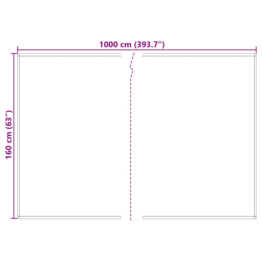 Zamjensko platno za tendu Svijetlo siva 1000 x 160 cm Poliester