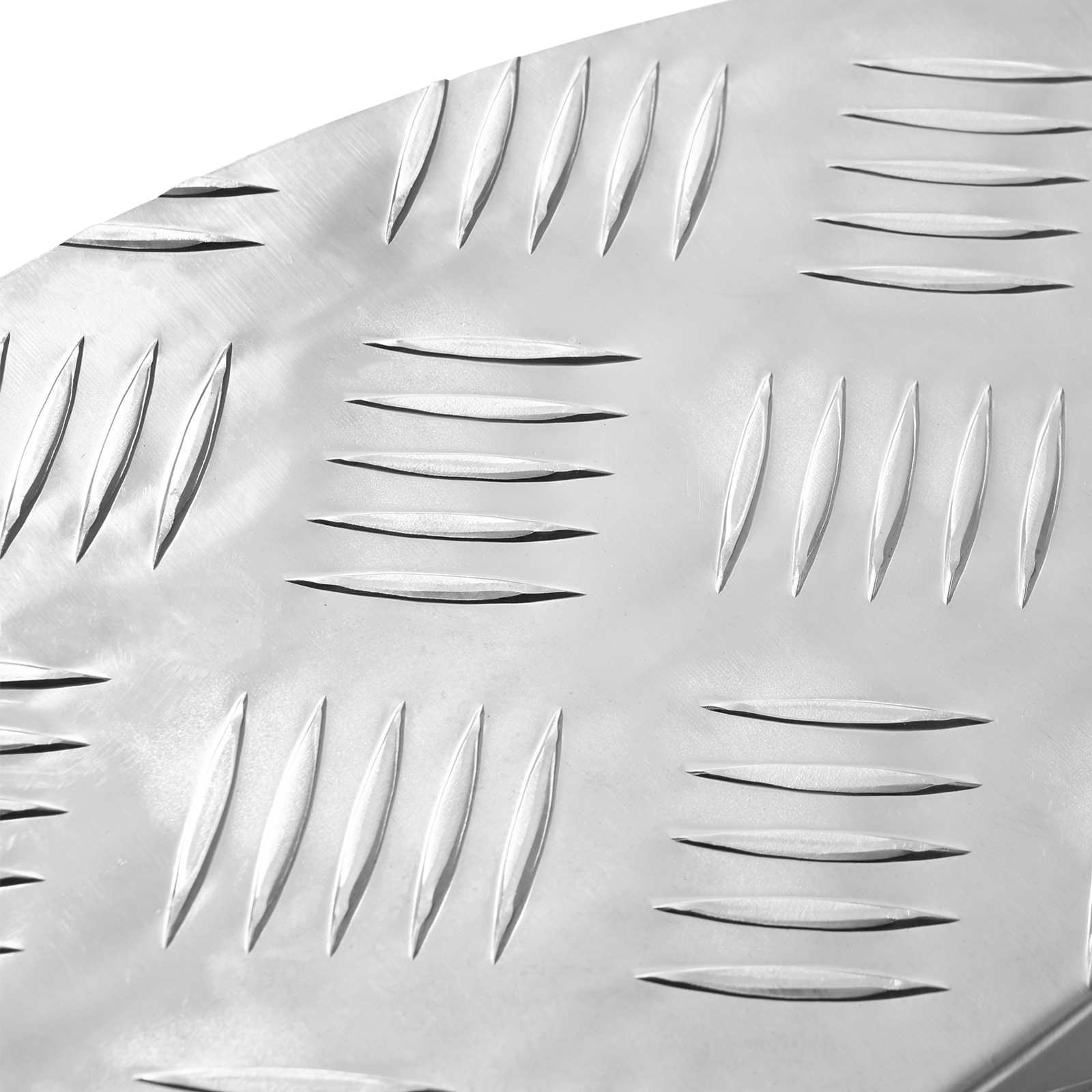 Stepenica Polumjesec 5 pcs Srebrno 60 x 18 x 2,5 cm Aluminij
