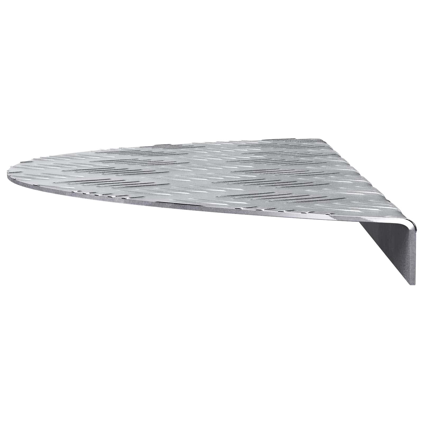 Stepenica Polumjesec 10 pcs Srebrno 60 x 18 x 2,5 cm Aluminij