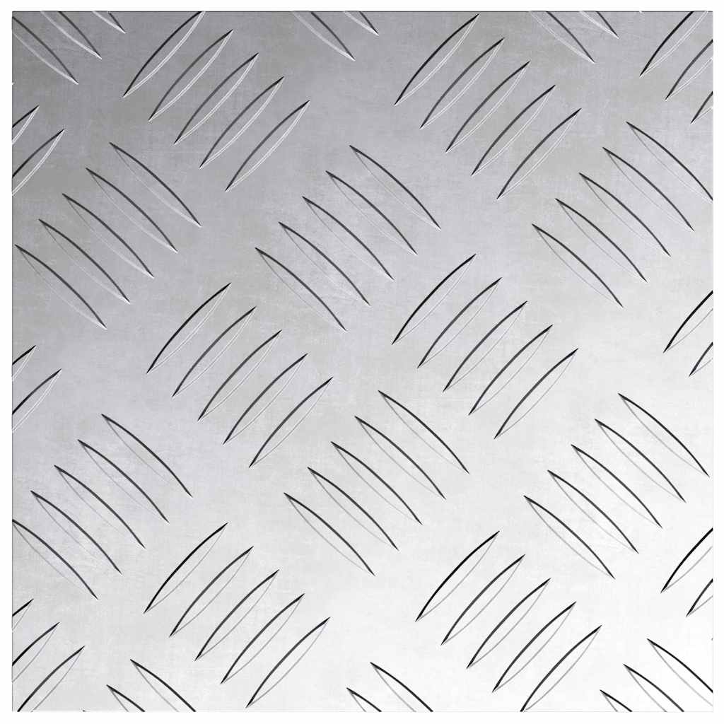 Stepenica Četvrtasti 4 pcs Srebrno 20 x 20 cm Aluminij