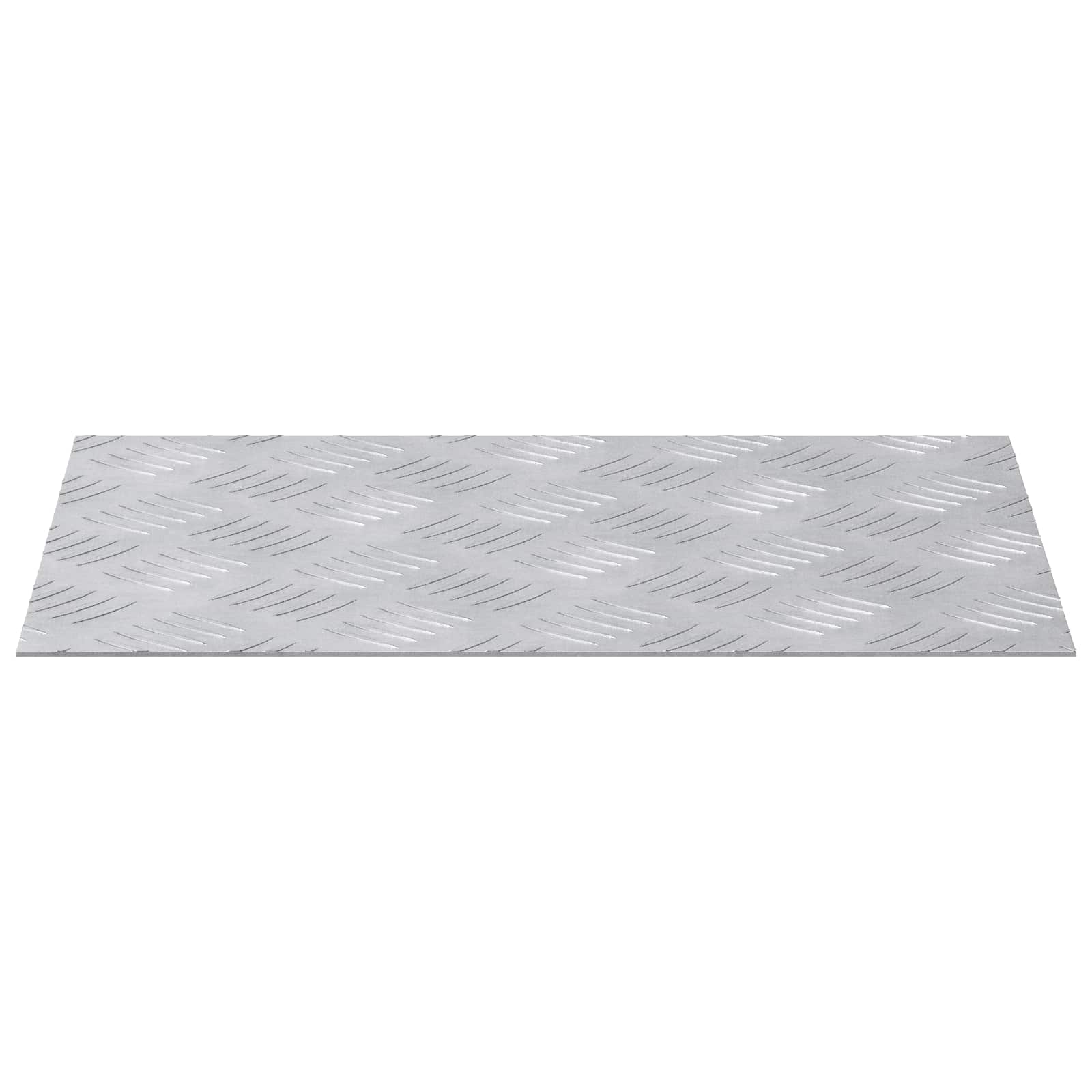 Stepenica Pravokutni 4 pcs Srebrno 40 x 30 cm Aluminij