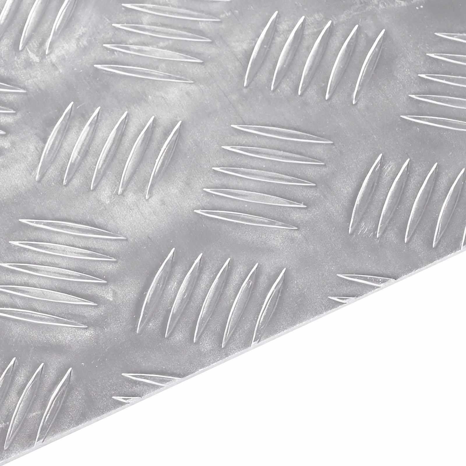 Stepenica Pravokutni 2 pcs Srebrno 50 x 30 cm Aluminij