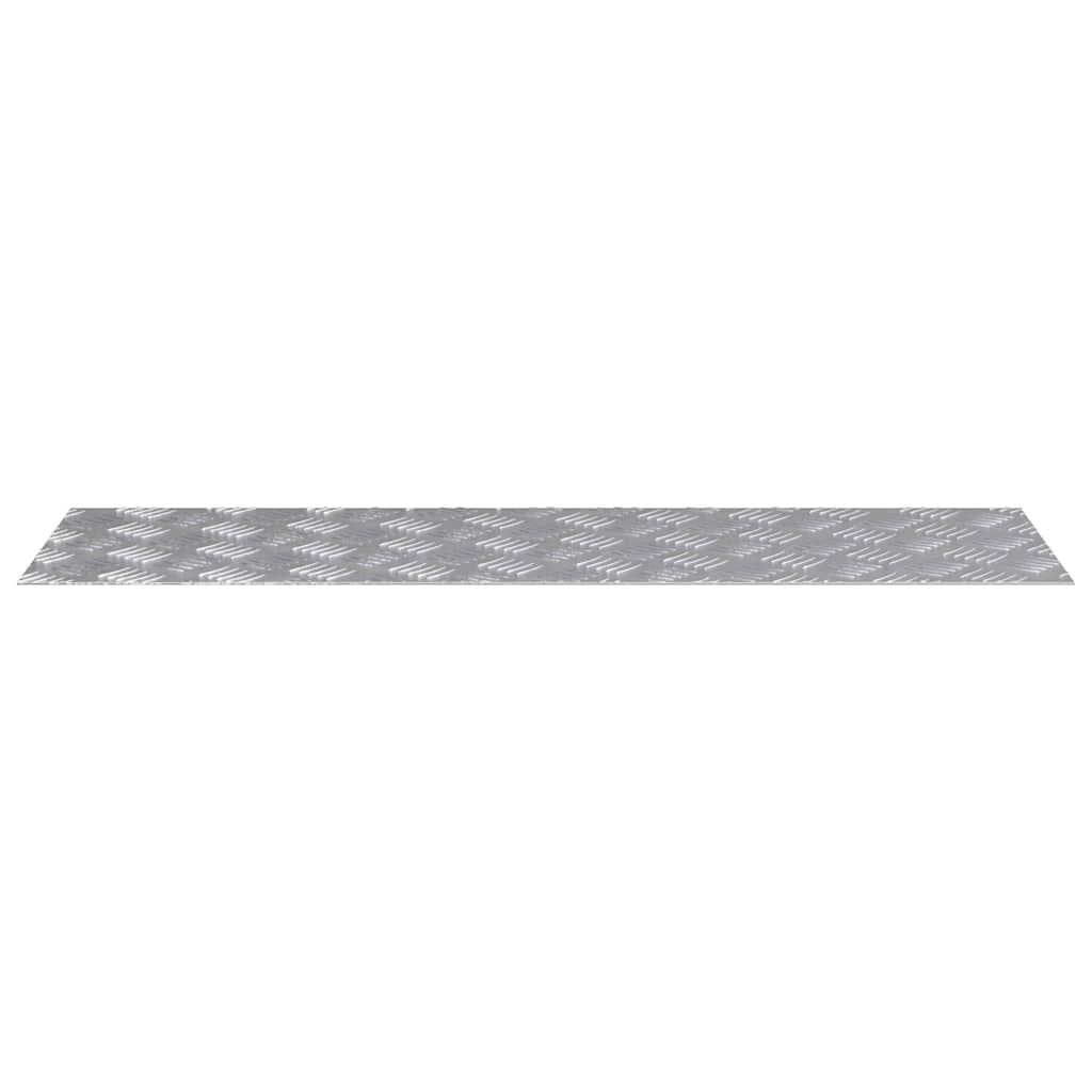 Stepenica Pravokutni 4 pcs Srebrno 100 x 30 cm Aluminij