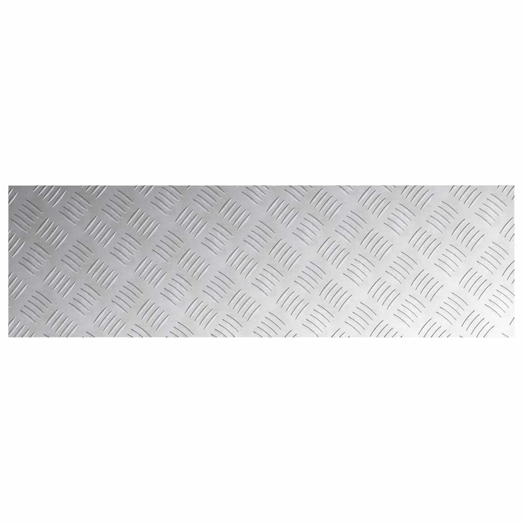 Stepenica Pravokutni 4 pcs Srebrno 100 x 30 cm Aluminij
