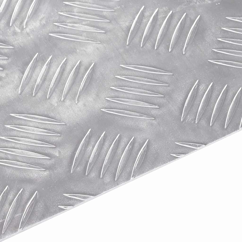 Stepenica Pravokutni 4 pcs Srebrno 70 x 40 cm Aluminij