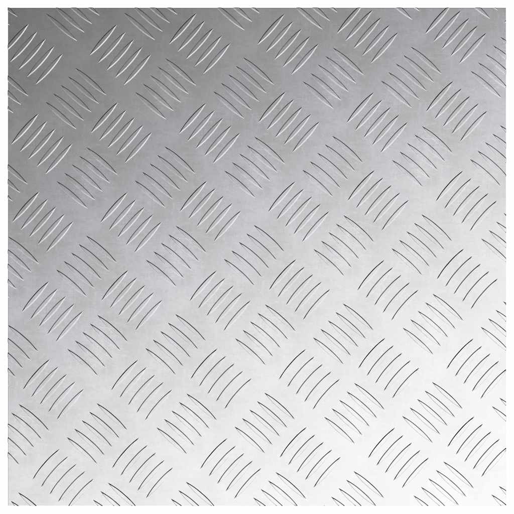 Stepenica Četvrtasti 2 pcs Srebrno 50 x 50 cm Aluminij