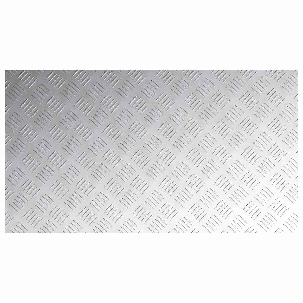 Stepenica Pravokutni 4 pcs Srebrno 90 x 50 cm Aluminij