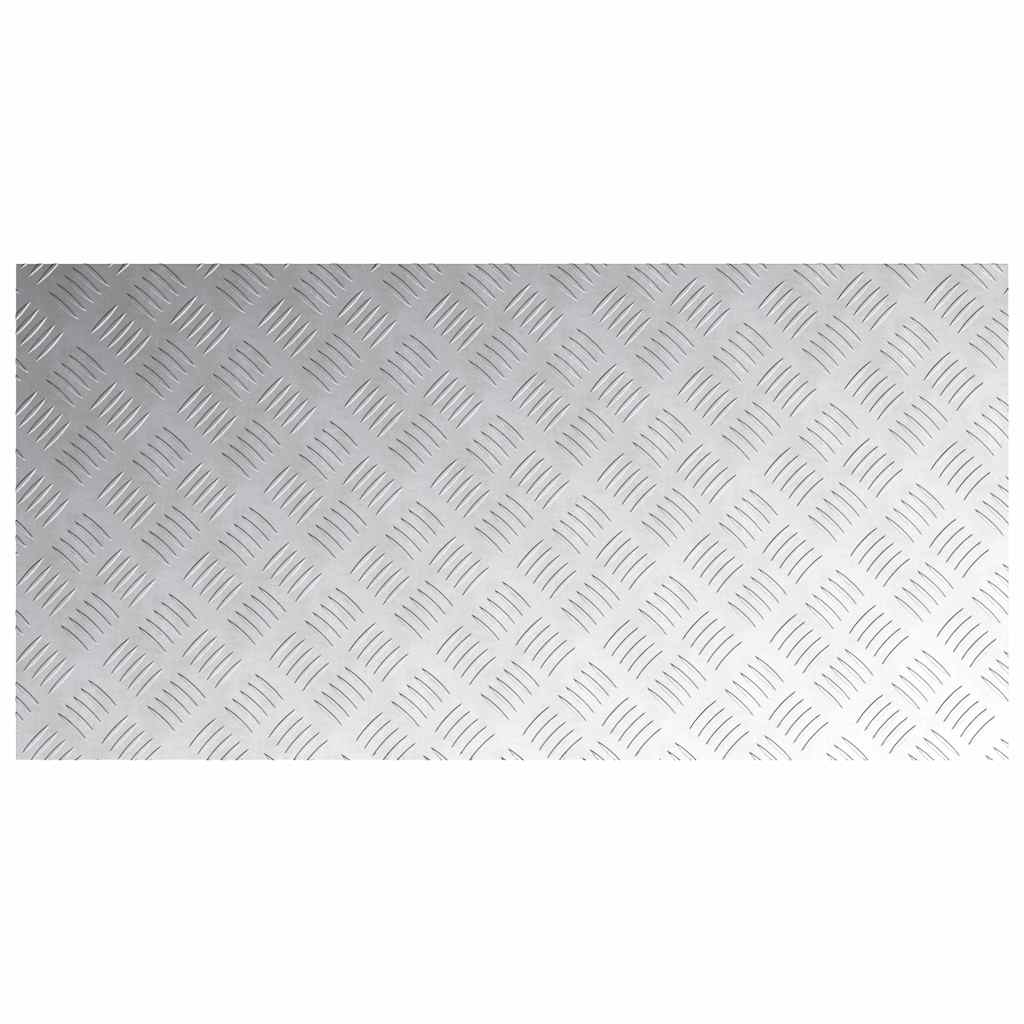 Stepenica Pravokutni 2 pcs Srebrno 100 x 50 cm Aluminij