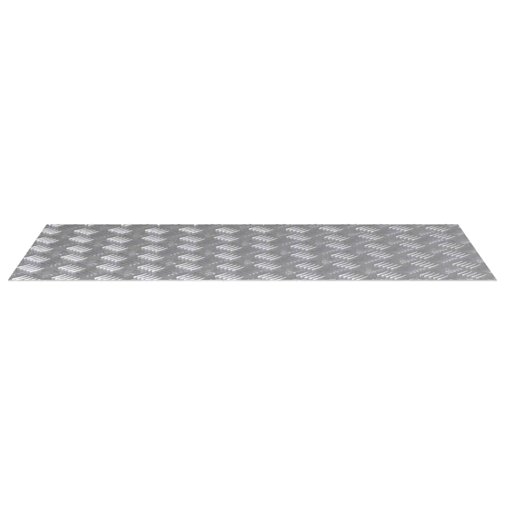 Stepenica Pravokutni 4 pcs Srebrno 100 x 50 cm Aluminij