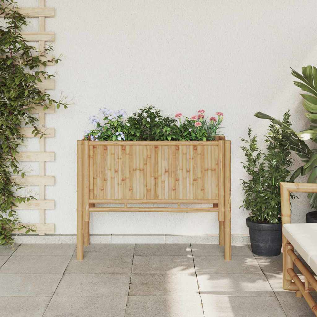 Povišena gredica Smeđa 90 x 35 x 70 cm bambus