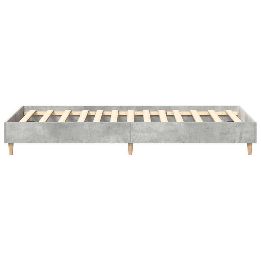 Krevetna konstrukcija Betonski sivi 203 x 93 x 25 cm