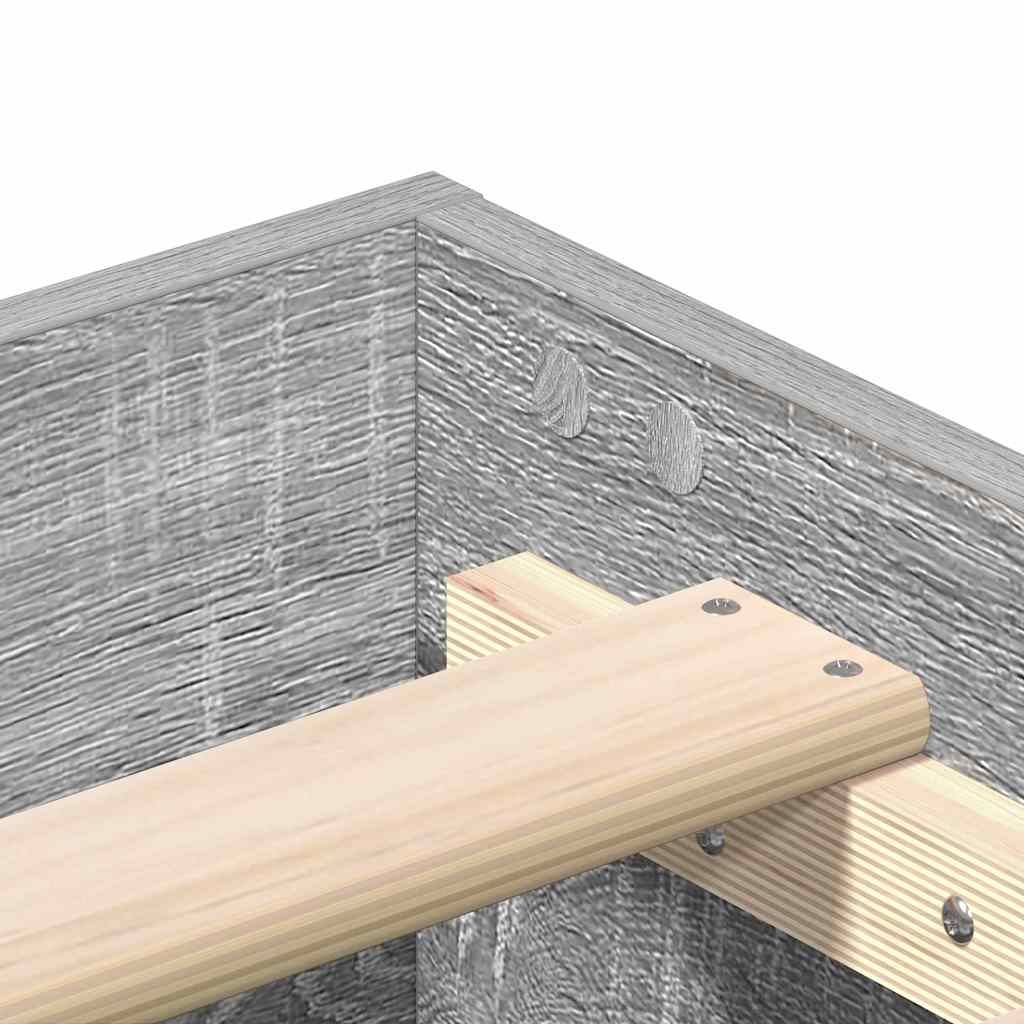Krevetna konstrukcija Siva Sonoma 203 x 93 x 25 cm