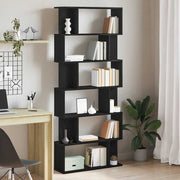 Biblioteka crni hrast 80x24x190,5 cm Konstruirano drvo