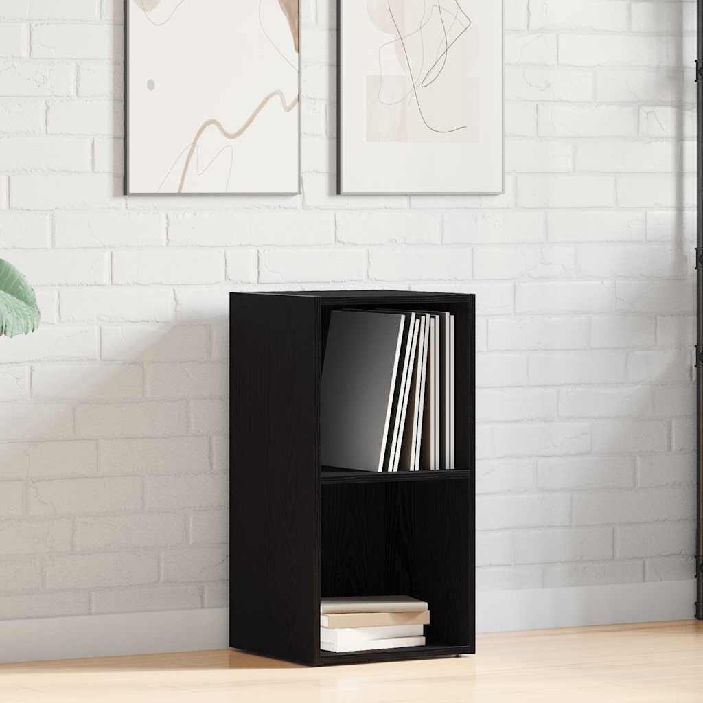 LP Kutija za pohranu crni hrast 71x34x36 cm izrađeno drvo