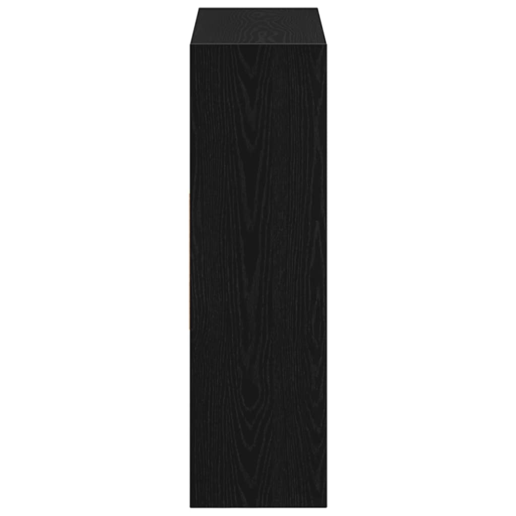 Ormar za knjige crni hrast 97,5x29,5x100 cm konstruirano drvo