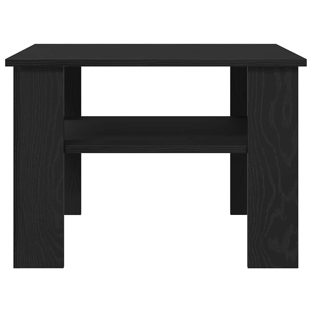 Kava Stol Crni hrast 60 x 60 x 42 cm Konstruirano drvo