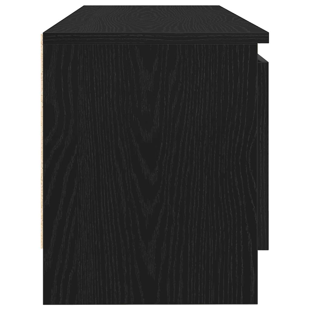 TV ormarić crni hrast 102x30x36 cm inženjerski drvo
