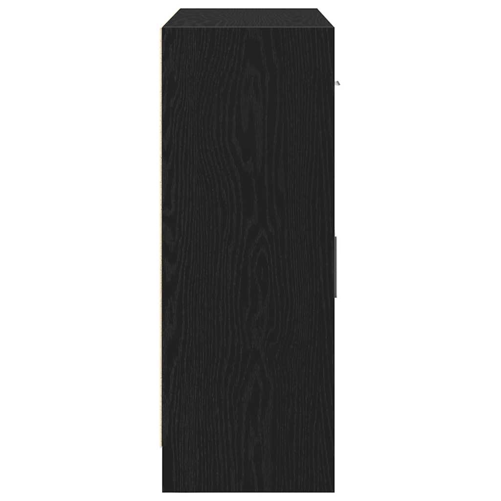 Komoda crni hrast 91x28x75 cm Inženirsko drvo