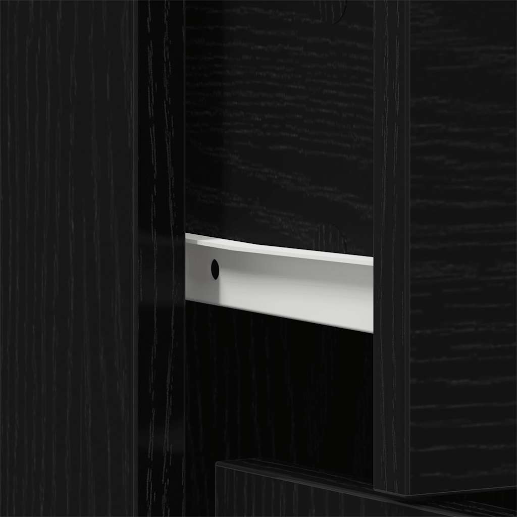 Komoda crni hrast 91x28x75 cm Inženirsko drvo