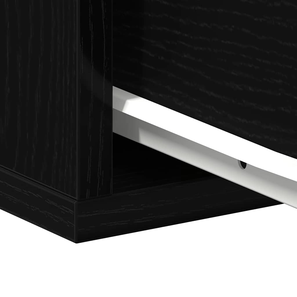 Noćni ormar 2 pcs Crni hrast 40 x 30 x 30 cm Konstruirano drvo