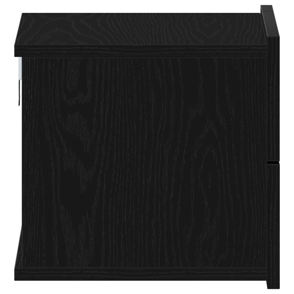 Noćni ormar 2 pcs Crni hrast 40 x 30 x 30 cm Konstruirano drvo