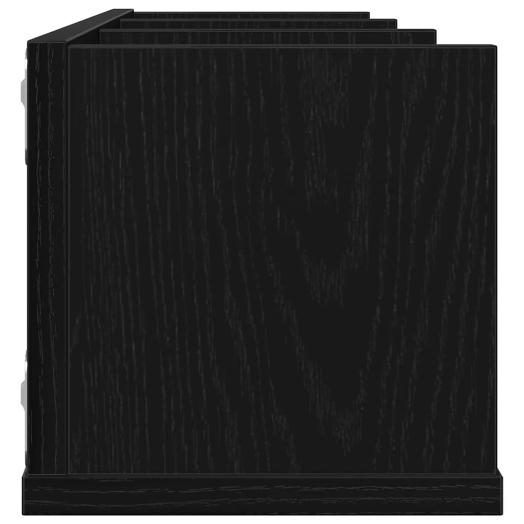 Polica na zidu Crni hrast 75 x 18 x 18 cm Konstruirano drvo