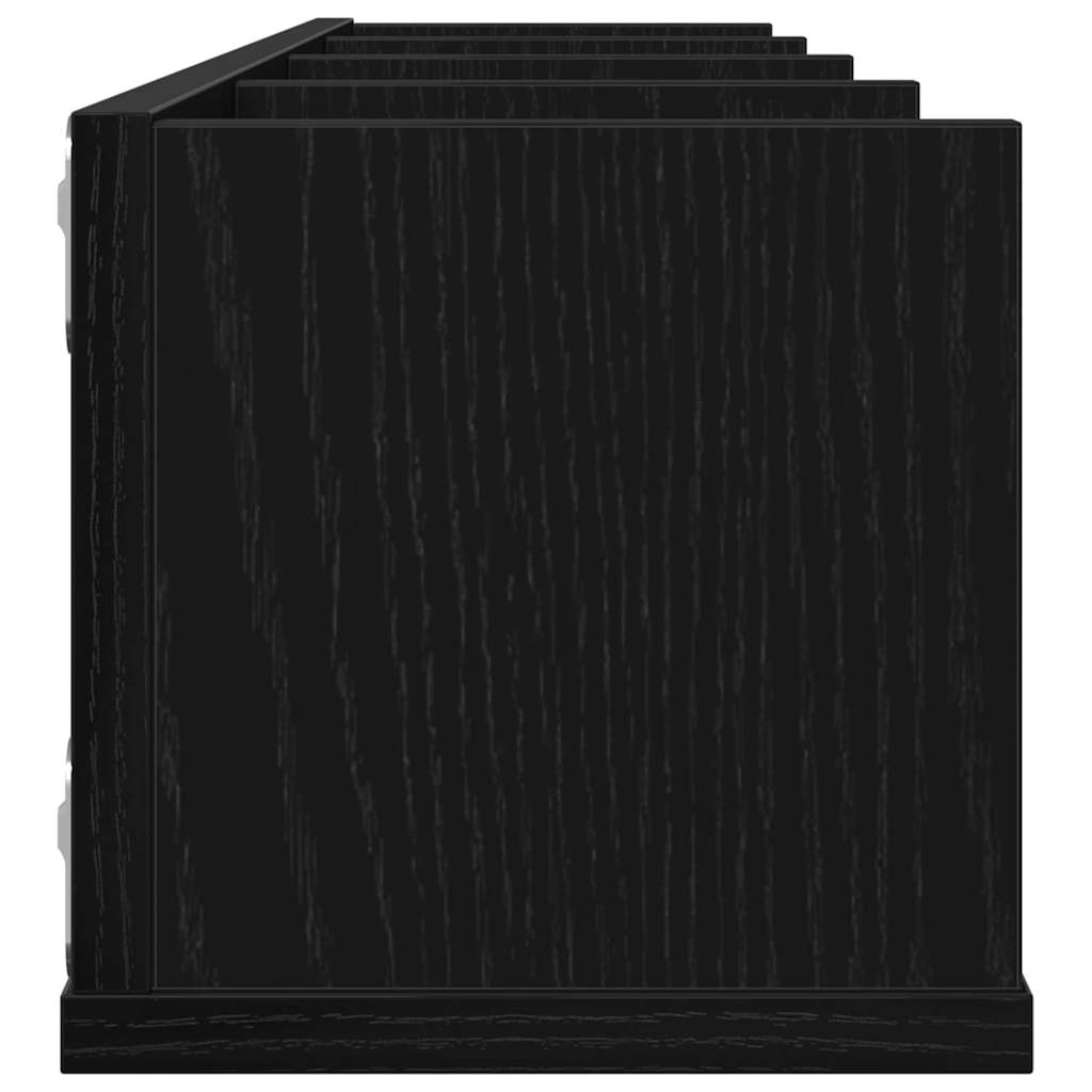 Polica na zidu Crni hrast 100 x 18 x 18 cm Konstruirano drvo