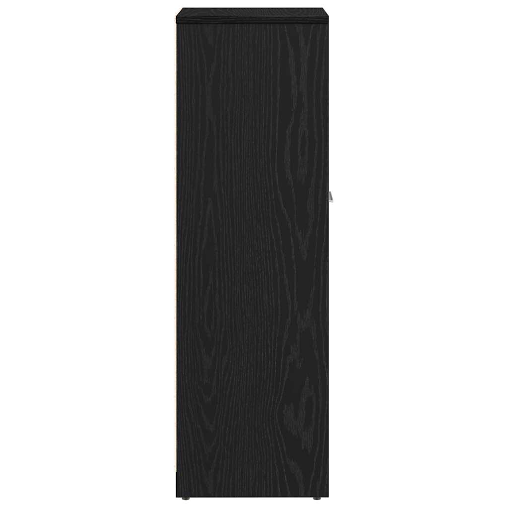 Kupaonski ormarić crni hrast 30x30x95 cm inženjerski drvo