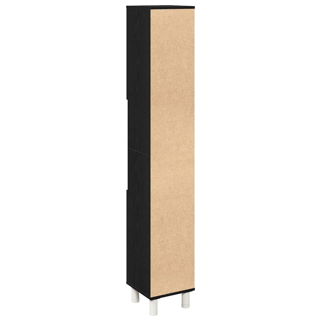 Kupaonski ormar Crni hrast 30 x 30 x 179 cm Konstruirano drvo