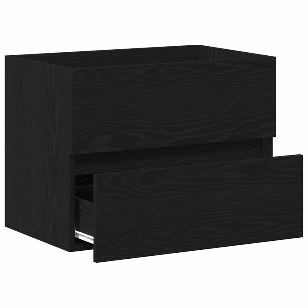 Kupaonski ormarić za sudoper Crni hrast 60 x 38,5 x 45 cm