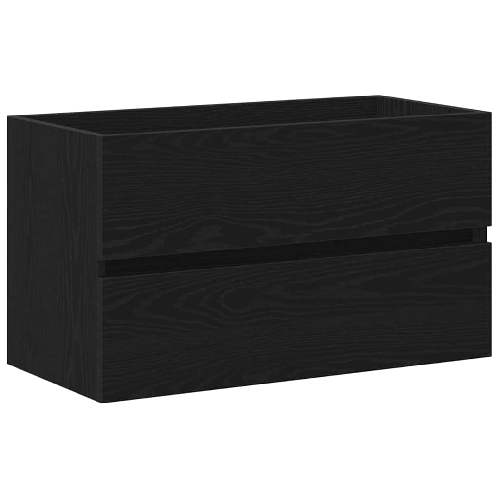 Kupaonski ormarić za sudoper Crni hrast 80 x 38,5 x 45 cm