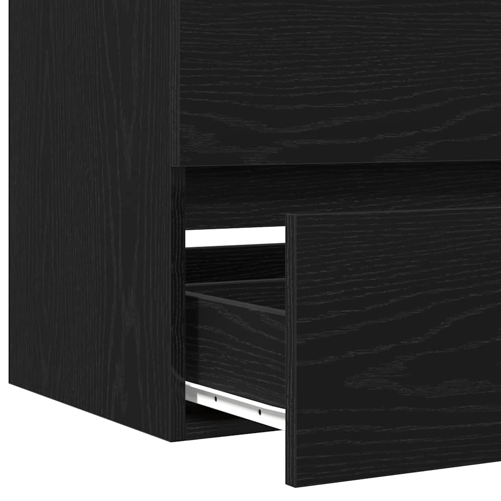 Kupaonski ormarić za sudoper Crni hrast 90 x 38,5 x 45 cm