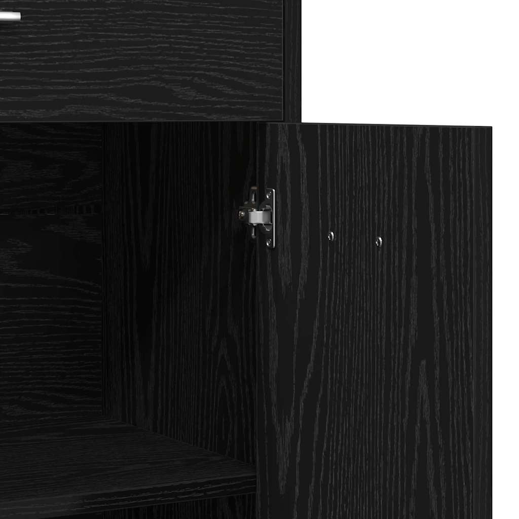 Kupaonski ormar Crni hrast 60 x 33 x 80 cm Konstruirano drvo