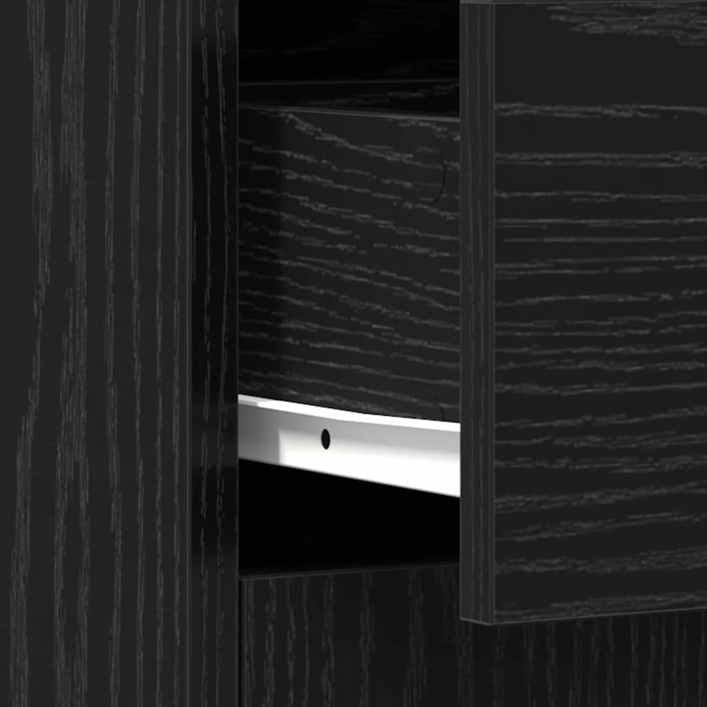 Kupaonski ormar Crni hrast 60 x 33 x 80 cm Konstruirano drvo