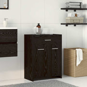 Kupaonski ormar Crni hrast 60 x 33 x 80 cm Konstruirano drvo