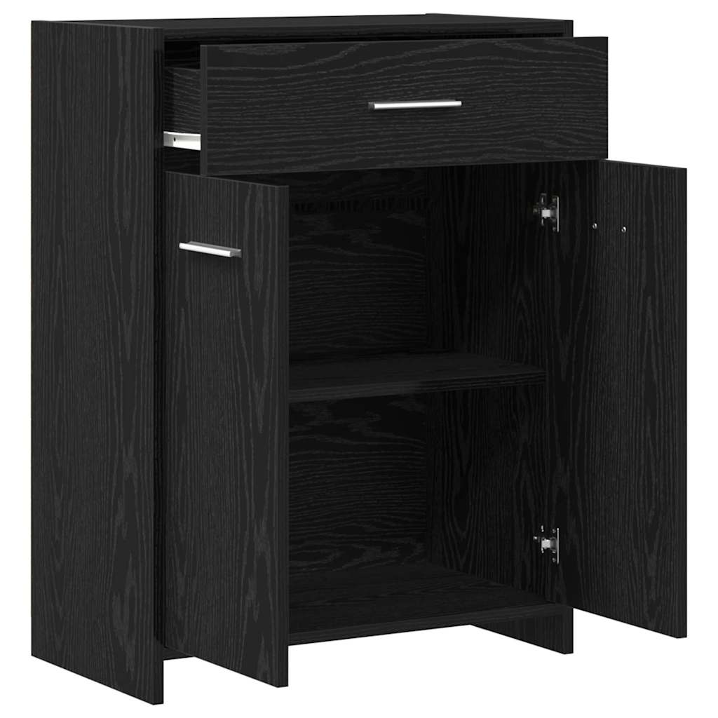 Kupaonski ormar Crni hrast 60 x 33 x 80 cm Konstruirano drvo