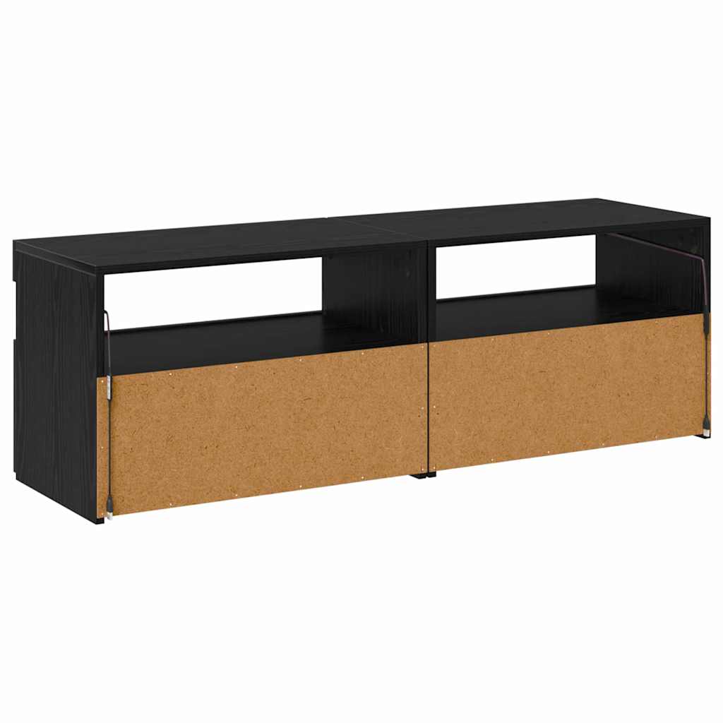 TV ormar 2 pcs Crni hrast 60 x 35 x 40 cm Konstruirano drvo