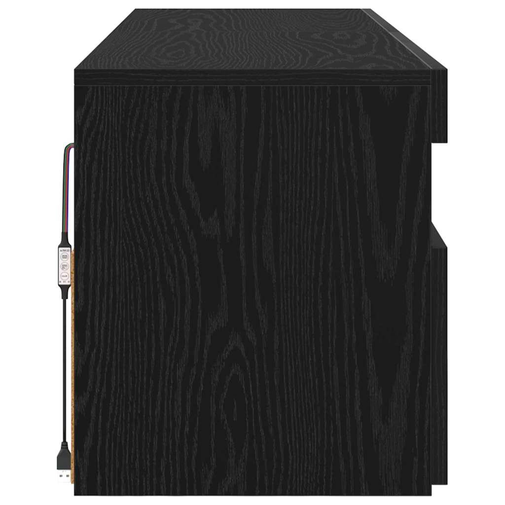 TV ormar 2 pcs Crni hrast 60 x 35 x 40 cm Konstruirano drvo