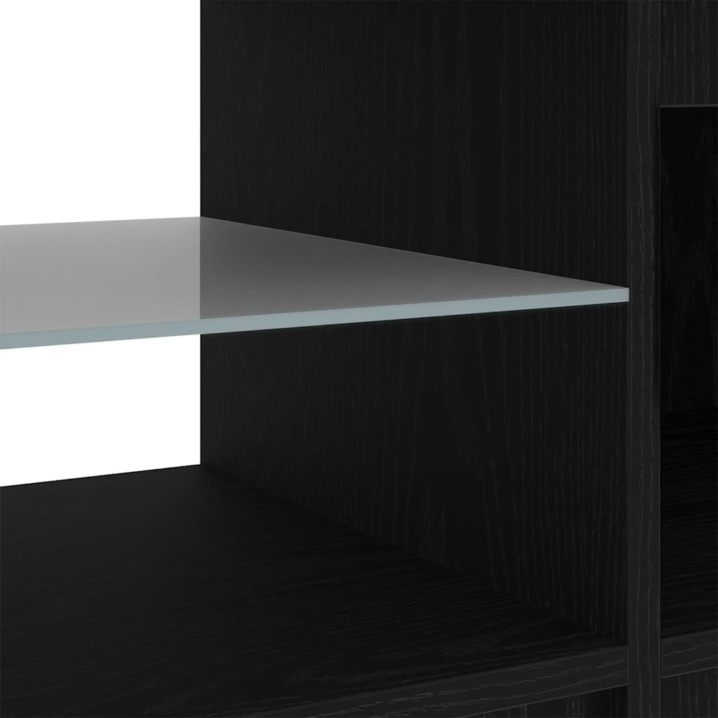 TV ormar Crni hrast 140 x 38,5 x 36 cm Konstruirano drvo