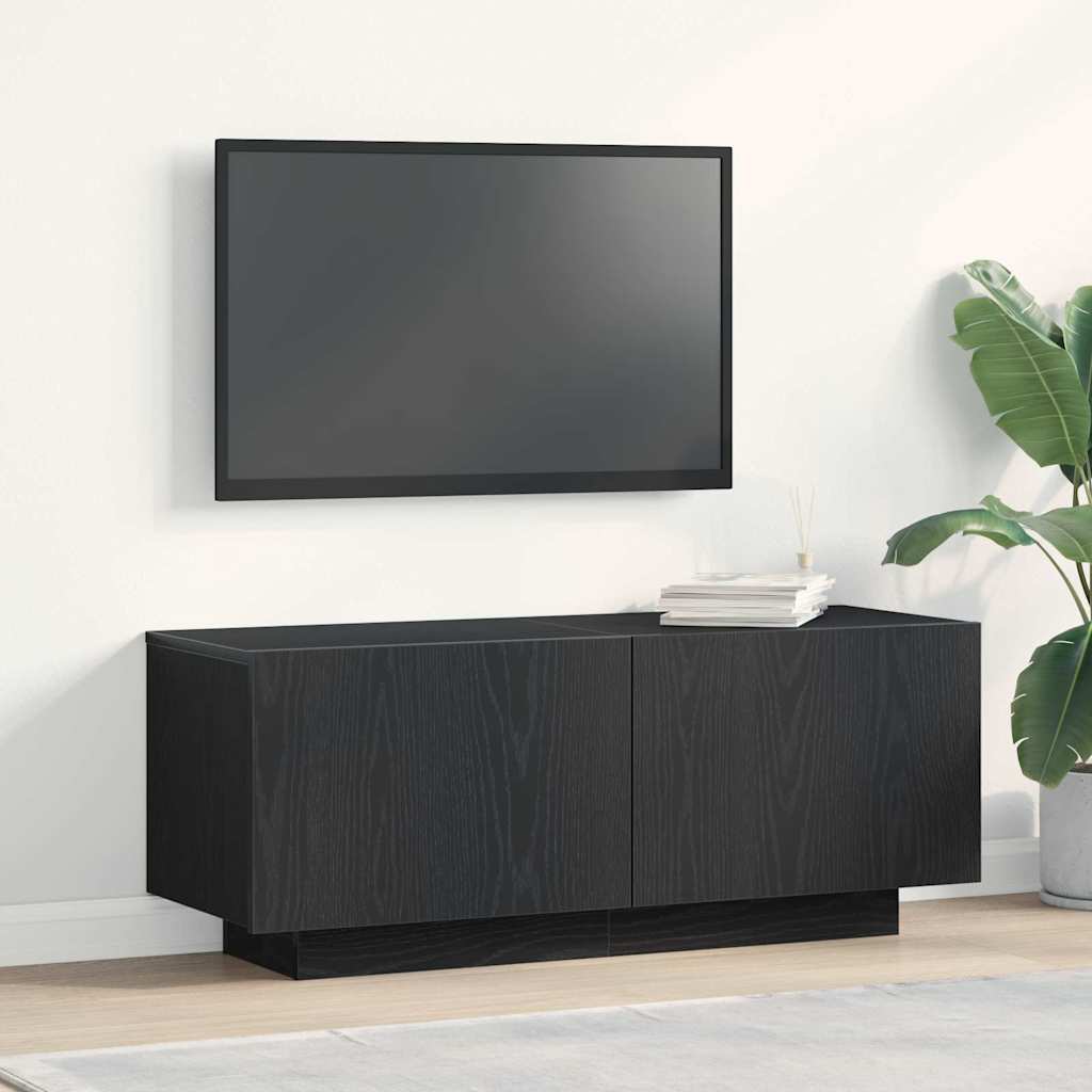 TV ormar 100 x 35 x 40 cm Crni hrast Konstruirano drvo