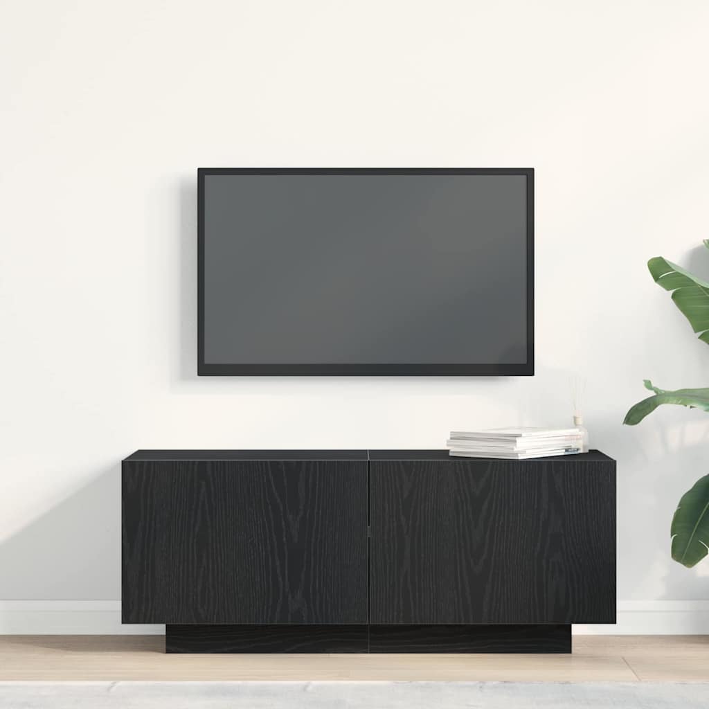 TV ormar 100 x 35 x 40 cm Crni hrast Konstruirano drvo