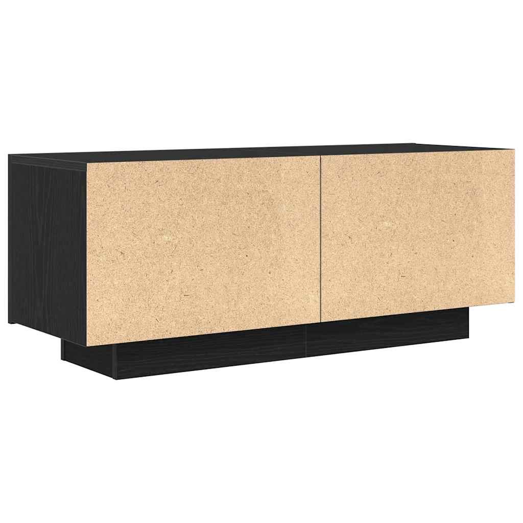 TV ormar 100 x 35 x 40 cm Crni hrast Konstruirano drvo