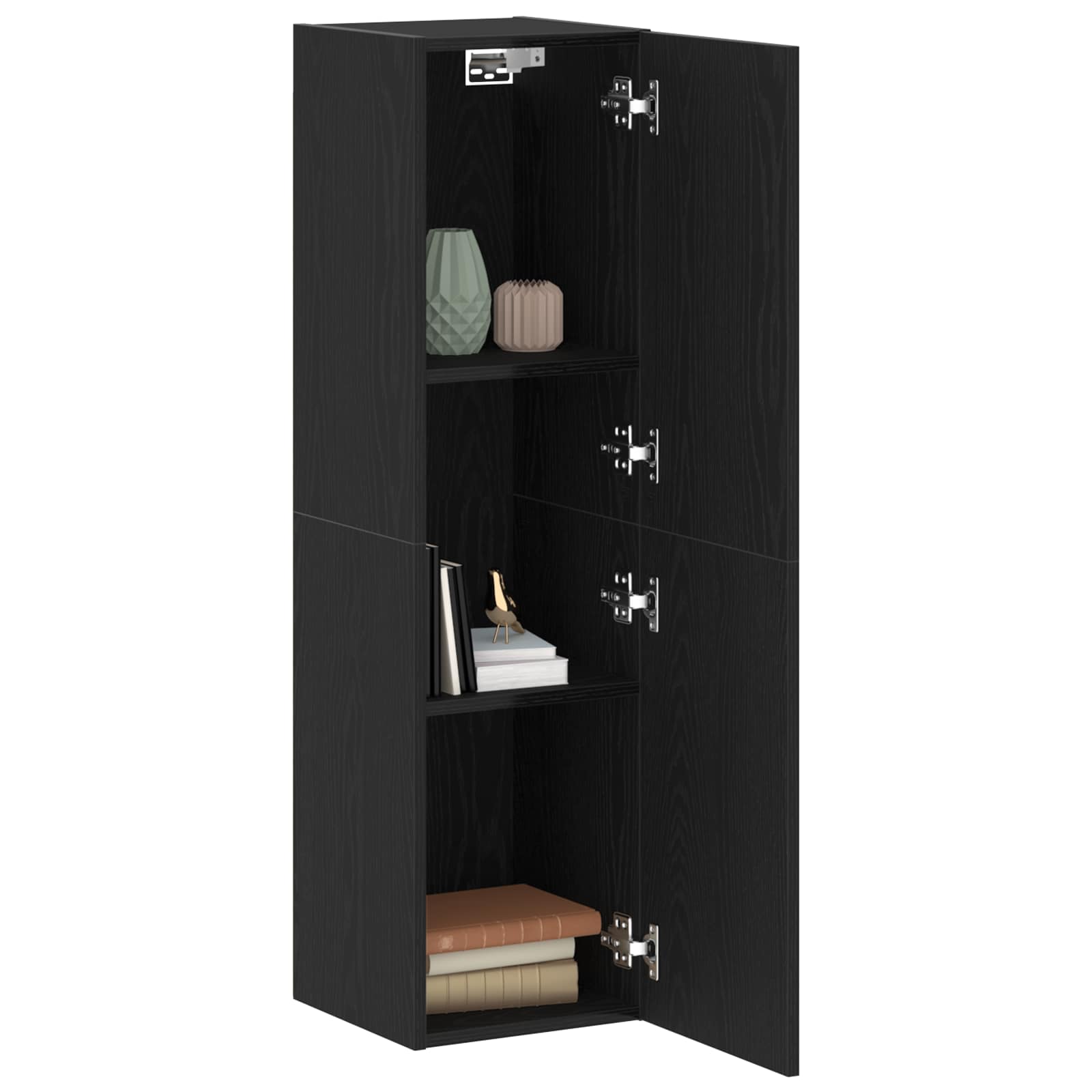 TV Kabinet za Zid Zidne Crni hrast 30,5 x 30 x 110 cm
