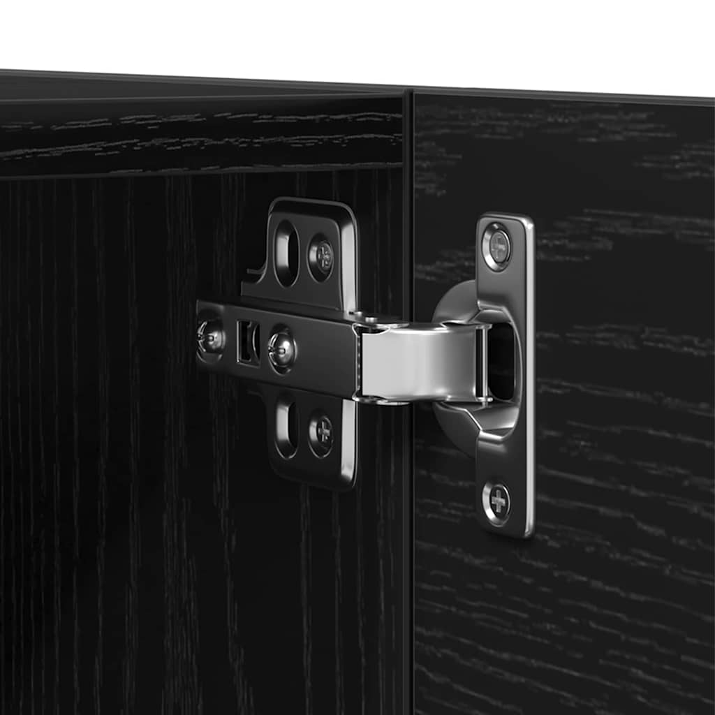 Ormar za TV montiran na zid 2 pcs Crni hrast 30,5 x 30 x 30 cm