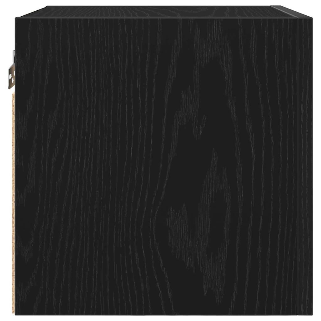 Ormar za TV montiran na zid 2 pcs Crni hrast 30,5 x 30 x 30 cm
