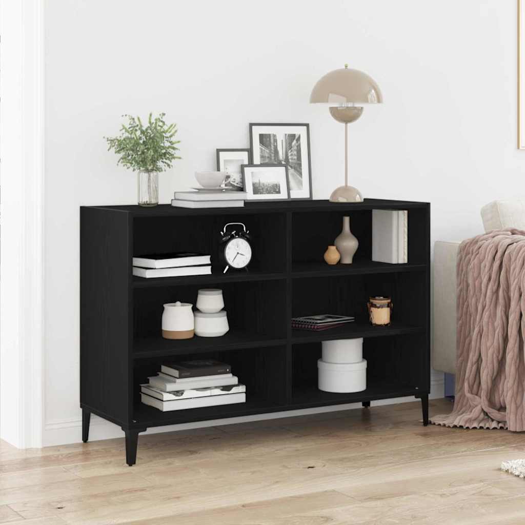 Kreveta Crni hrast 103,5 x 35 x 70 cm Konstruirano drvo