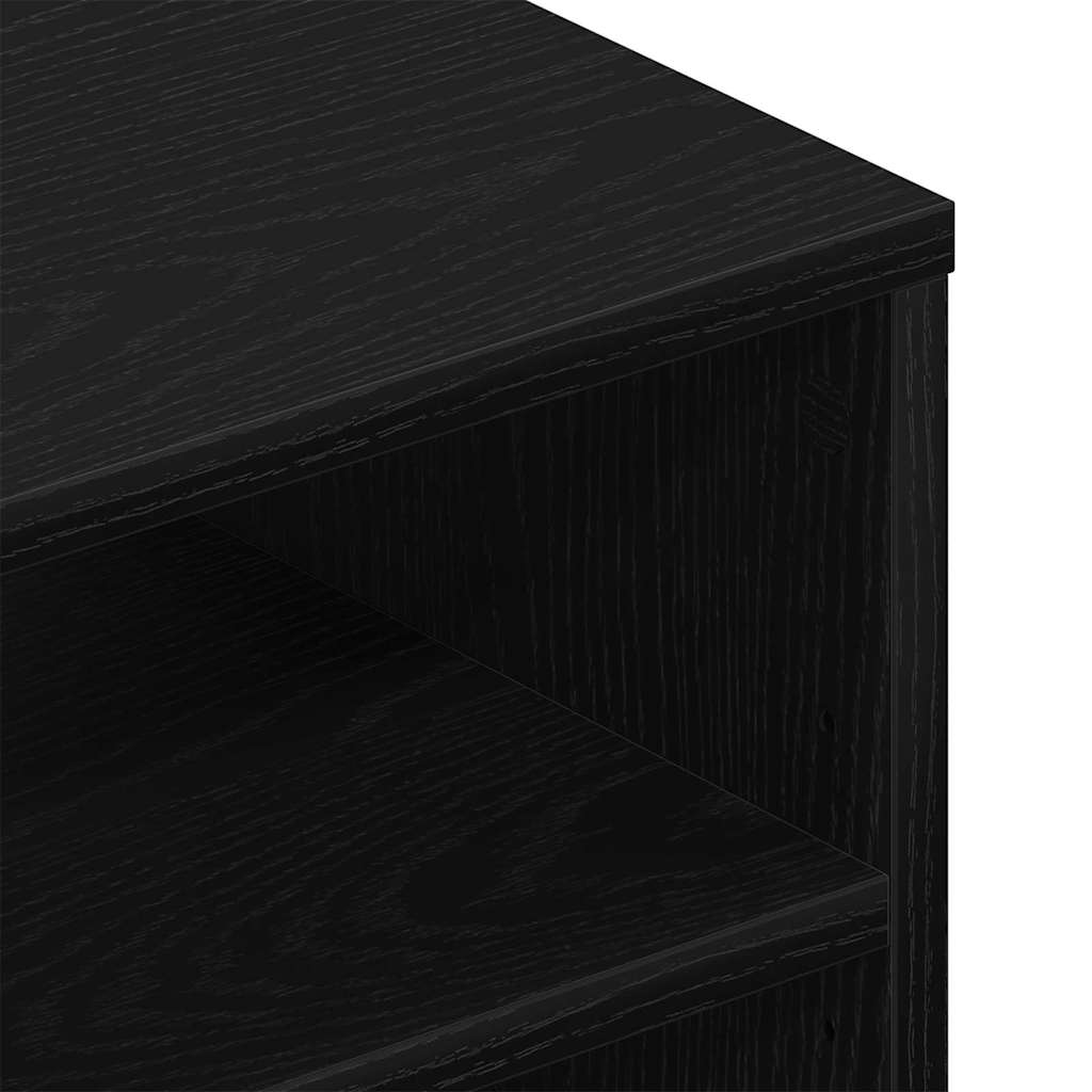 Polica na zidu Crni hrast 102 x 30 x 29 cm Konstruirano drvo